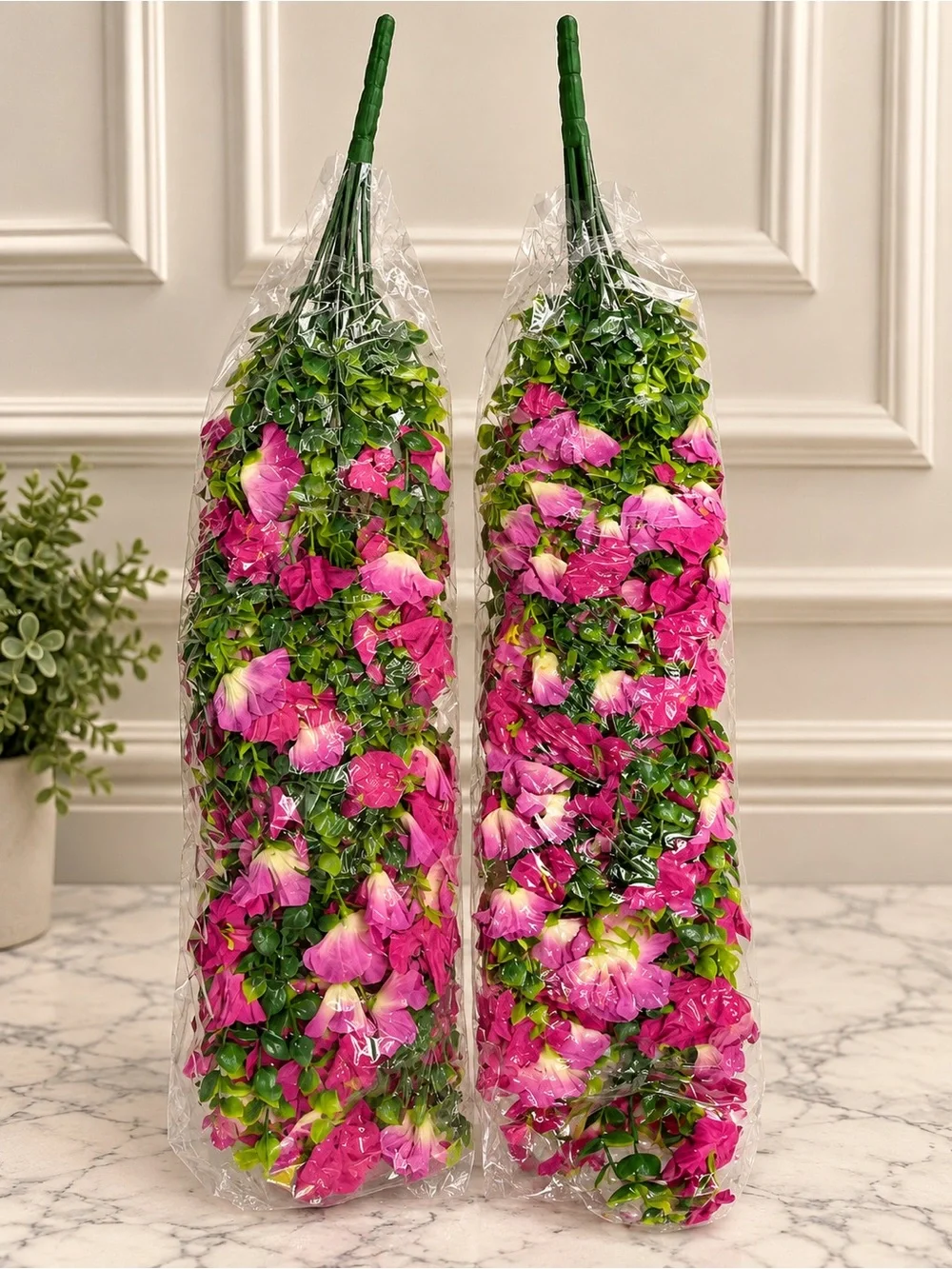 Source Unknown Pink Cascading Faux Floral Stem